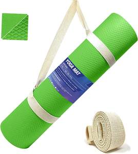 Tapete de Yoga Antideslizante, Ecológico, para Ejercicio, para Mujeres y Hombres, para Gimnasio en Casa, Pilates, con Correa de Transporte, de Alta Calidad, Personalizable - Product Image 3