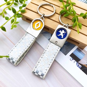 Porte-clés en cuir pur neuf en métal personnalisé avec porte-clés en promotion - Product Image 6