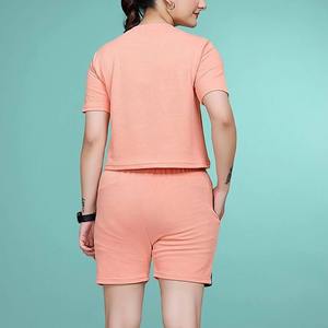 Tenues d'été personnalisées, crop top, ensembles de vêtements courts en deux pièces, ensemble pantalon deux pièces pour femmes - Product Image 3