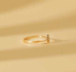 Vintage 14KT Gold Lab Grown Diamond <b>Ring</b> Filled Diamonds IGI Certified Antique Wedding Jewelry Gift for Women Classic Premium - Product Image 6