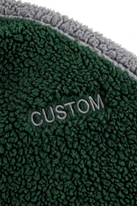Men Winter Green Fleece Jacket Full Zip Sherpa Outerwear Warm Thick <b>Shaggy</b> <b>Coat</b> Custom Casual Heavyweight Plush Design Outdoor - Product Image 5