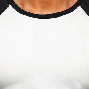 เสื้อยืดผ้าฝ้ายสีขาวเรียบสำหรับผู้ชาย - Product Image 4