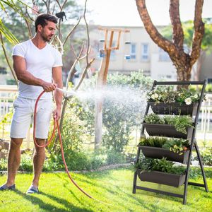 Jardinera Vertical de 4 Niveles con 4 Orificios de Drenaje y Contenedores, Macetas y Jardineras - Product Image 4