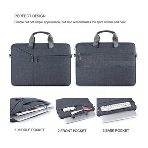 Maletín Unisex al por Mayor, de Alta Calidad, de Cuero, con Cierre, Bandolera, Bolso de Mano para Oficina, Porta Laptop - Product Image 2
