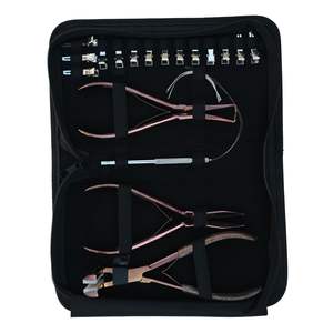 Kit d'outils pour extensions de cheveux de salon avec pince à soudure de 7 pouces, pince à micro-anneaux, ouvre-perles et pinces de coiffage pour l'installation - Product Image 6