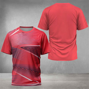 Custom Design Men's Soccer <b>Shirt</b> O-Neck Short Sleeve Regular Fit <b>100</b>% <b>Polyester</b> Quick Dry Breathable Eco-Friendly Knitted Fabric - Product Image 6