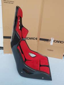 Asiento Deportivo RECARO PODIUM de Fibra de Carbono, Izquierdo, Rojo y Negro, Cuero, Nuevo - Product Image 5