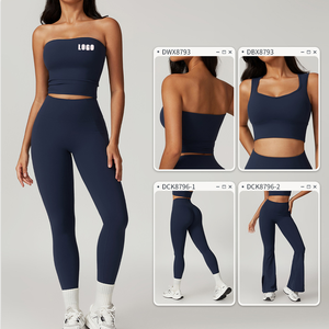 Heavy Fashion Printed Fitness Workout Yoga Set Sports Bra And Legging Set - Product Image 2