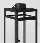 Nouveauté 2026 : Lanterne à bougie en métal et verre, finition noir mat, pour la décoration de la maison, porte-bougie fait main, personnalisable - Product Image 2