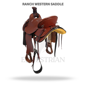 Ranch Western Saddle Horse Riding Saddle Equestrian <b>Equipment</b> - Product Image 2