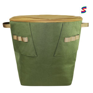 Lifestyle Cooler Bags 20L Oxford Fabric Zipper Closure Outdoor Use Green Foldable Insulated Cooler Bag - Product Image 4