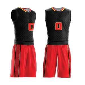 Uniformes de basket-ball unisexes personnalisables de haute qualité, sans manches, 100% polyester, respirants, design imprimé, grandes tailles - Product Image 4