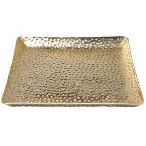 Plateau élégant en laiton, fait main, vaisselle décorative pour hôtel de luxe, restaurant, mariage, hôtellerie, service de banquet - Product Image 6