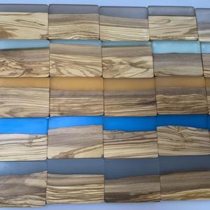 Posavasos Hecho a Mano de Madera de Olivia y Resina Epoxi, Resistente al Agua, Fácil de Limpiar y Sin Manchas - Product Image 5