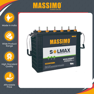 Branded Dealer Offers Reliable Quality MASSIMO 12V 220Ah Tall Tubular Batteries - Reliable Lead Acid Model for Bulk Buyers - Product Image 2