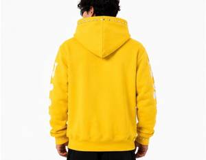 Schwarzer Kurzer Zip-Up Hoodie Unisex Oversized Fleece Y2K Lässige Streetwear mit Flügel-Flammen-Print Vorderlogo-Design Winterbekleidung - Product Image 5
