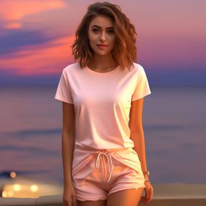 Holesale-camiseta personalizada de gran tamaño para mujer, top de entrenamiento, Top supersuave de diseño premium - Product Image 4