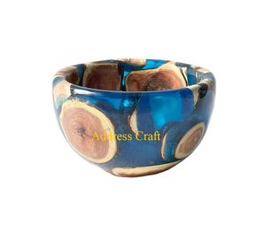 ชามไม้เรซินสำหรับตกแต่งดีไซน์ใหม่ชามผลไม้หรูหราเครื่องใช้บนโต๊ะอาหารในบ้านโรงแรมร้านอาหารเครื่องครัวอีพ็อกซี่ขายดี - Product Image 2