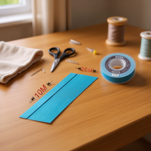 Nastro di tessuto ILAN 2 cm x 10 m blu per rifiniture e cuciture - Product Image 3