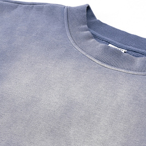 เสื้อสเวตเชิ้ตคอกลมทรงปกติสำหรับผู้ชาย ผ้าถัก สตรีทแวร์ พิมพ์ลายปักโลโก้ด้านหน้าตามสั่ง ระบายอากาศได้ดี เหมาะสำหรับฤดูหนาว รับผลิตแบบ OEM - Product Image 5