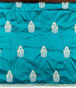 Vestido envolvente nigeriano con cuentas pesadas para mujer, vestido con cuentas de diseño africano con diadema, ropa africana para adultos - Product Image 3