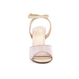 Sandales dorées à talons FN5381 Design élégant et fantaisie - Product Image 1