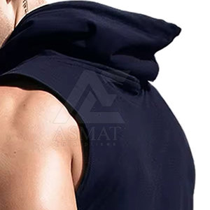 Sudadera con capucha para hombre, de algodón grueso, para entrenamiento físico, culturismo, ropa deportiva informal. - Product Image 5