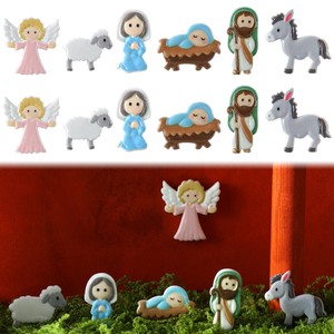 Aqdus Saleem Rustic Handmade Wood Carved <b>Nativity</b> Creche <b>Set</b>-Eco-Friendly Durable Home Decor for Living Room - Product Image 1