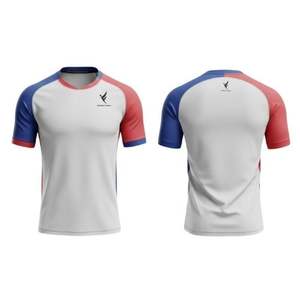 Camisetas de Fútbol Americano Personalizadas con Logotipo Sublimado, Secado Rápido, 100% Poliéster, Cuello en V, Color Personalizado, Conjunto de Fútbol - Product Image 4