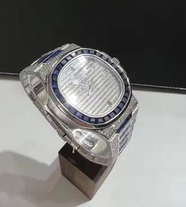 Montre mécanique automatique de luxe pour homme en acier inoxydable avec cadran en cristal saphir et affichage de la date, boîtier rond de 42 mm - Product Image 3