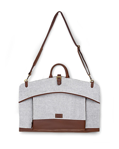 Sac de Voyage Pliable en Cuir et Toile de Haute Qualité pour Vêtements, Housse de Transport Robuste à Fermeture Éclair pour Hommes LCGB-0002 - Product Image 2