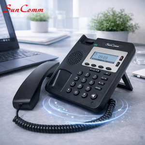 Téléphone IP SunComm SC-2007-PEG, téléphone VoIP, téléphone de bureau SIP, 2 comptes SIP, système téléphonique professionnel - Product Image 1
