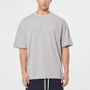 เสื้อยืดเปล่าผ้าฝ้าย 100% พิมพ์โลโก้ตามสั่ง OEM สำหรับผู้ชาย ระบายอากาศได้ดี ทรงโอเวอร์ไซส์ ผลิตโดยบริษัทเบนโปร จาก BY HI - Product Image 4