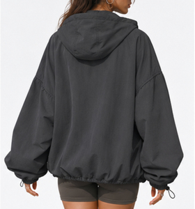 Chaqueta Safari Oversize Unisex Personalizada, Transpirable, Ecológica, con Cierre de Nylon, Estilo Bomber Formal para Exteriores, Resistente al Viento, OEM ODM - Product Image 4