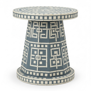 โต๊ะข้างเตียงแบบสั่งทำสีสันทันสมัย ตกแต่งด้วยงานฝังกระดูก  พร้อมโครงโลหะ  สำหรับห้องนั่งเล่น โรงเรียน โกดัง - Product Image 1