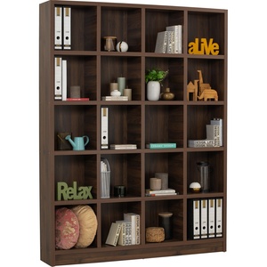 ตู้เก็บเอกสาร 20 ช่อง ทำจากไม้วอลนัทเคลือบลามิเนต สำหรับสำนักงานที่บ้าน - Product Image 2