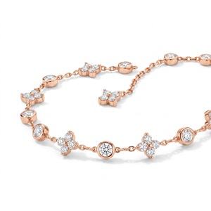 Bracelet en or blanc pour femme avec diamants ronds taille brillant, certifiés naturels, style classique, pour un usage quotidien - Product Image 5