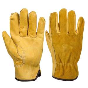 Gants de travail de sécurité mécaniques unisexes en cuir de vachette suédé haute visibilité, personnalisables avec logo, vente en gros 2026, Bruxelles - Product Image 1