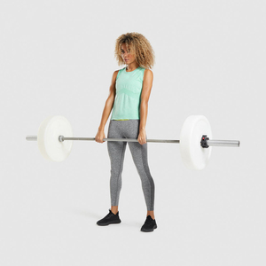 Nouveauté : débardeur blanc pour femme personnalisable avec logo, été, 65% coton, 30% polyester, 5% élasthanne, tricoté, pour yoga, gym, fitness - Product Image 6