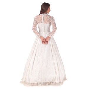 Vestidos de Novia 2026, Blancos, con Bordado y Forro de Satén, para Fiestas, Nuevos, Personalizados, Fabricante Indio - Product Image 4