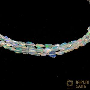 Pierres précieuses Jaipuri : Opales éthiopiennes naturelles, pierres brutes lisses, pépites, perles roulées 4mm 6mm 8mm, finitions polies, opalescentes pour - Product Image 1