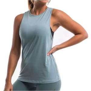 High Quality Sleeveless Summer <b>Knitted</b> <b>Tank</b> <b>Top</b> Casual Plain Dyed Women's Clothing Gym Training <b>Tank</b> <b>Top</b> - Product Image 6