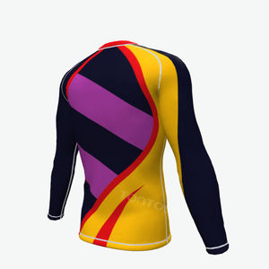 Rashguards de Jiu-Jitsu, MMA et BJJ de haute qualité pour la vente en gros, conception personnalisée, imprimés par transfert thermique, manches longues, séchage rapide, respirants - Product Image 5