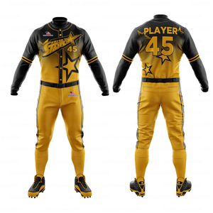 Ensemble d'uniformes de baseball personnalisés en gros, livraison gratuite, 100% polyester, maillot et pantalon sublimés, respirant, anti-UV, unisexe, emballé - Product Image 6