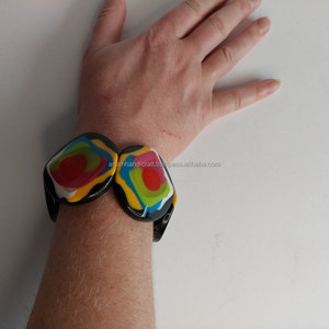 Pulsera de moda de resina de Ángel hecha a mano para mujer personalizada de alta calidad, hecho a mano modelo indio, patrón, hebra de Color, artesanías de resina - Product Image 5