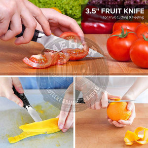 มีดสแตนเลสคุณภาพสูงรุ่นใหม่ล่าสุด ดีไซน์ทันสมัย ด้ามจับกันลื่น - Product Image 3