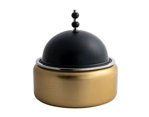 Elegantes cazuelas modernas para buffet, decorativas, de acero inoxidable, ecológicas, calentadores de comida, ollas para guisos, personalizadas, con acabado árabe. - Product Image 1