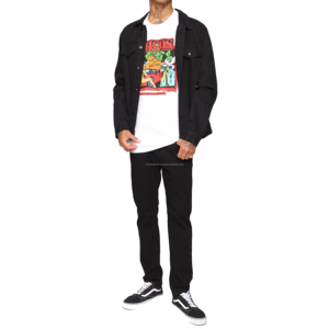 Camiseta Oversize con Cuello Redondo y Serigrafía Personalizada, Precios Razonables, Camiseta Oversize para Hombre, Camiseta con Diseño Estampado Estilo Urbano - Product Image 4
