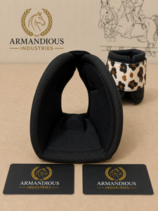 Professional Teal Horse Bell Boots Anti Spin Hoof Guard Durable Overreach Protection Custom <b>Equestrian</b> OEM Manufacturer - Product Image 4