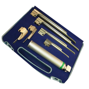 Basic Surgical High Quality New Set Of 6 Reusable Stainless Steel Laryngoscopes Manual Power Source Fiber <b>Optic</b> <b>Instrument</b> Set - Product Image 2